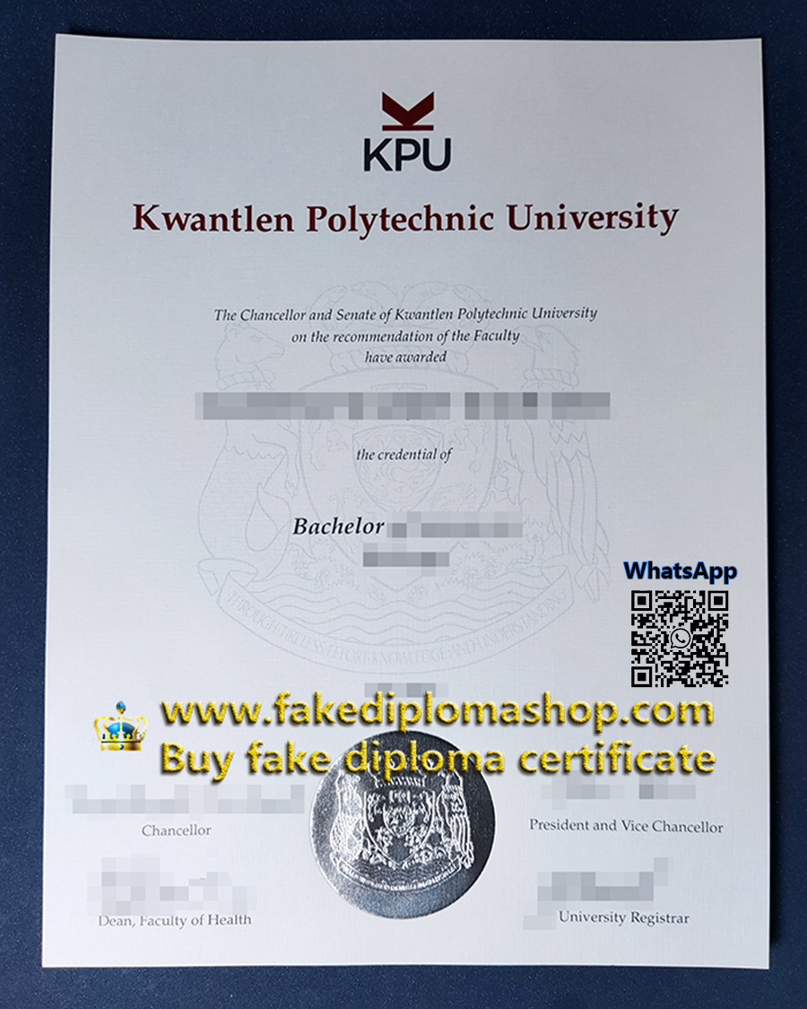 KPU diploma, Kwantlen Polytechnic University diploma